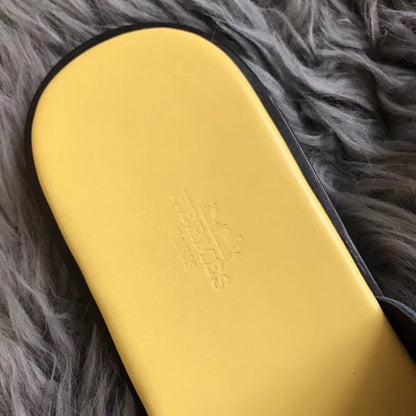 HERM Izmir Sandals In Dark Green Swift Leather