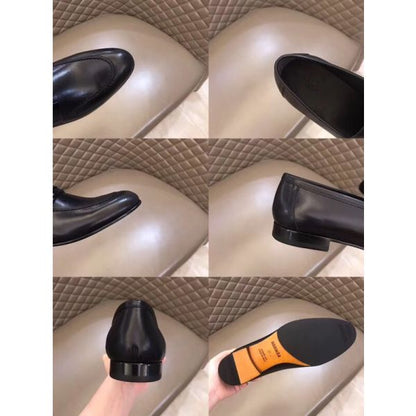 HERM Men's Paris Loafers In Black Calfskin