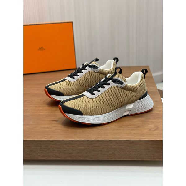 HERM Heros Sneakers in Khaki Technical Knit