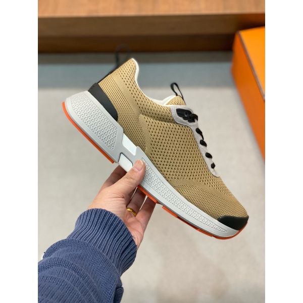 HERM Heros Sneakers in Khaki Technical Knit