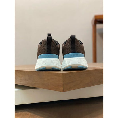 HERM Heros Sneakers in Black Knit and Black Suede