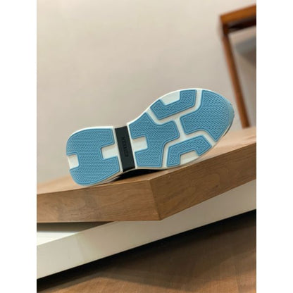 HERM Heros Sneakers in Black Knit and Black Suede