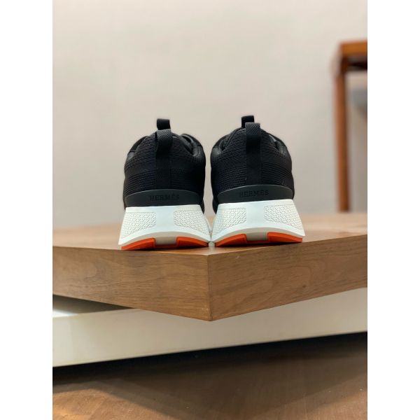 HERM Heros Sneakers in Black Technical Knit