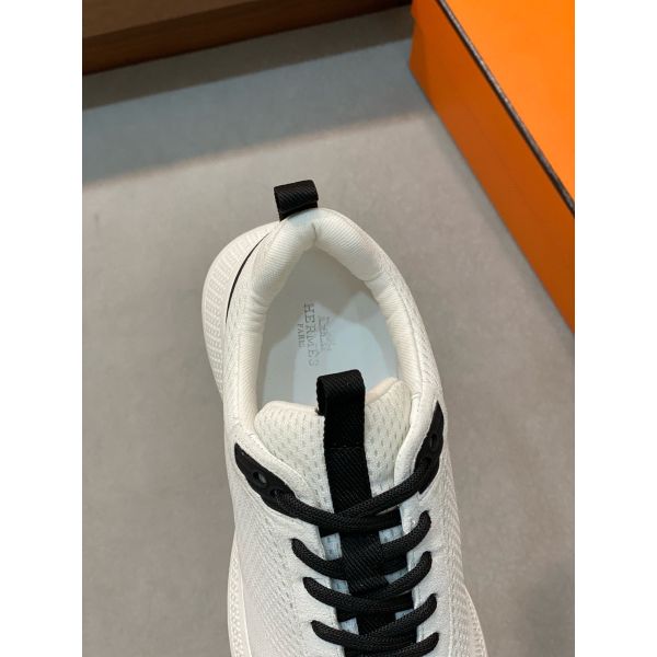 HERM Heros Sneakers in White Technical Knit