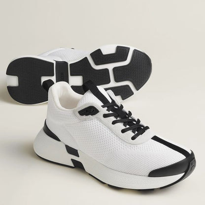HERM Heros Sneakers in White Technical Knit