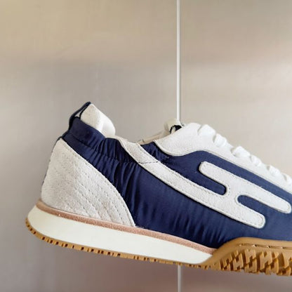 HERM Men's Jet Sneakers in Blue Technical Canvas