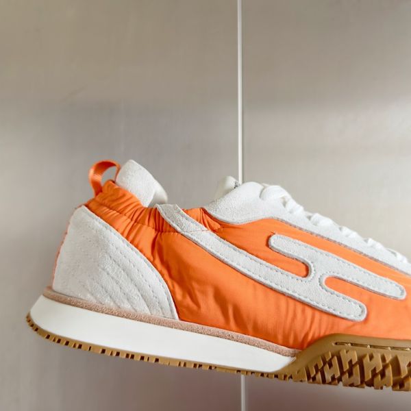 HERM Men's Jet Sneakers in Orange Technical Canvas