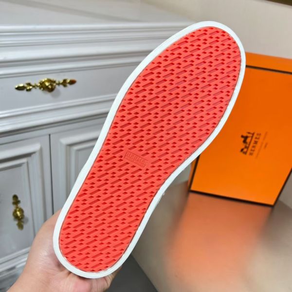 HERM Boomerang Sneakers In Multicolore Bordeaux Leather