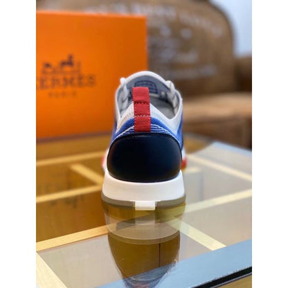 HERM Men's Addict Sneakers In Bicolor Blue Knit