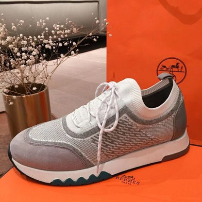 HERM Men's Addict Sneakers In Grey Knit