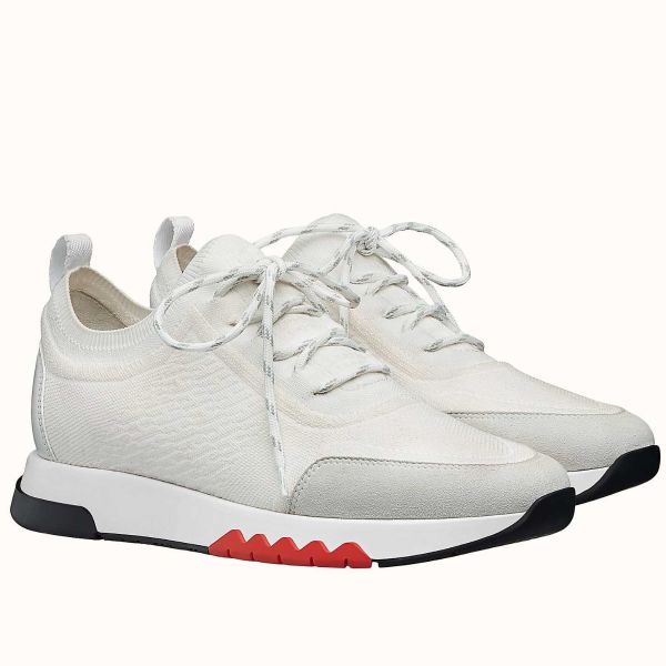 HERM Men's Addict Sneakers In White Knit