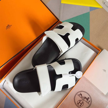 HERM Men's Chypre Sandals in White Calfskin