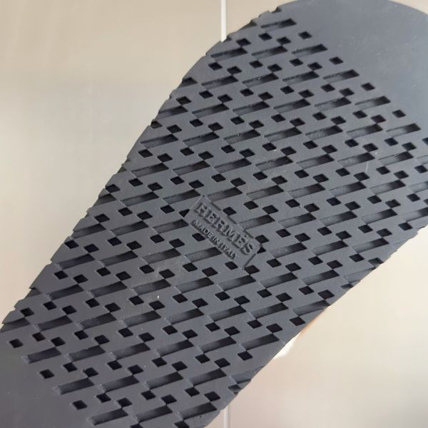 HERM Men's Chypre Sandals In Canvas with Brown Leather