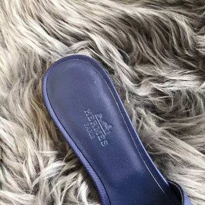 HERM Oasis Sandals In Sapphire Epsom Leather