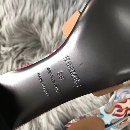 HERM Camel Swift Oasis Sandals with Botanique Printed