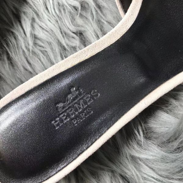 HERM Oasis Sandals In White Suede with Rhinestone