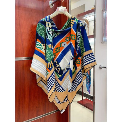 HERM Multicolore Fantaisie d'Etriers Shawl 140