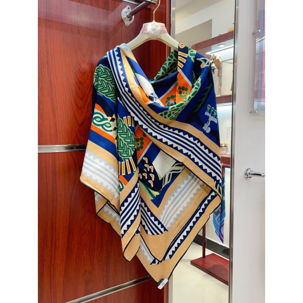 HERM Multicolore Fantaisie d'Etriers Shawl 140