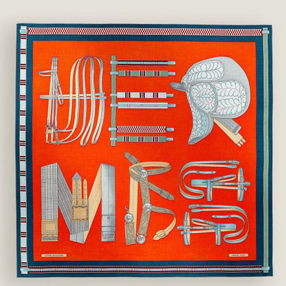 HERM Piment Lettres Equestres shawl 140