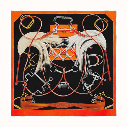 HERM Black Projets Carres Shawl 140