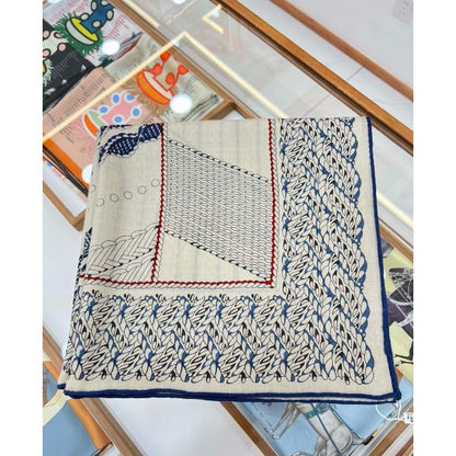 HERM Grey Dressage Tressage Shawl 140