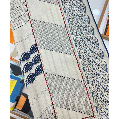 HERM Grey Dressage Tressage Shawl 140