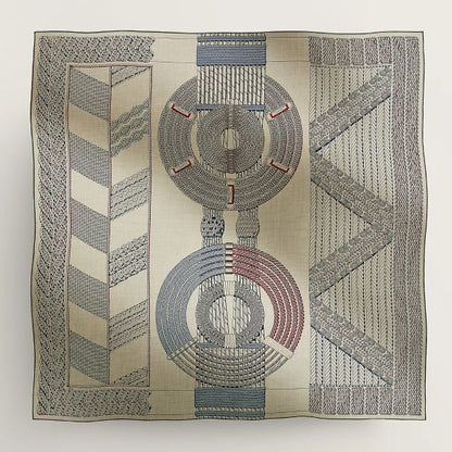 HERM Grey Dressage Tressage Shawl 140