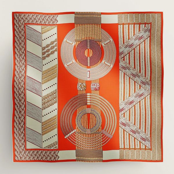 HERM Orange Dressage Tressage Shawl 140