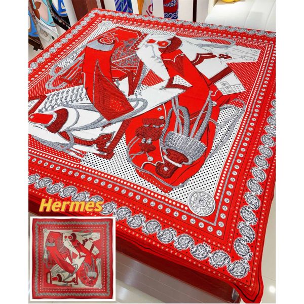 HERM Red Zouaves et Dragons Bandana Shawl 140