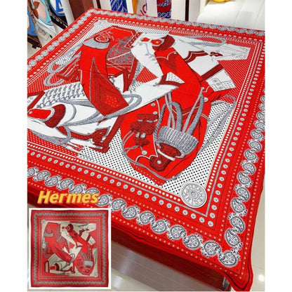 HERM Red Zouaves et Dragons Bandana Shawl 140