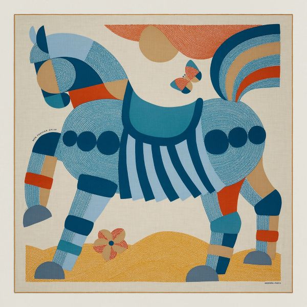 HERM Blue Mon Premier Galop Shawl 140