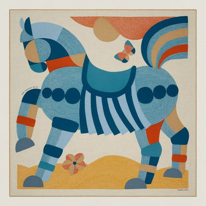 HERM Blue Mon Premier Galop Shawl 140