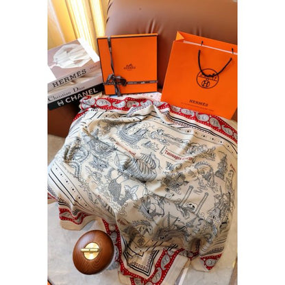 HERM Naturel Tatouages Marins Bandana Shawl 140