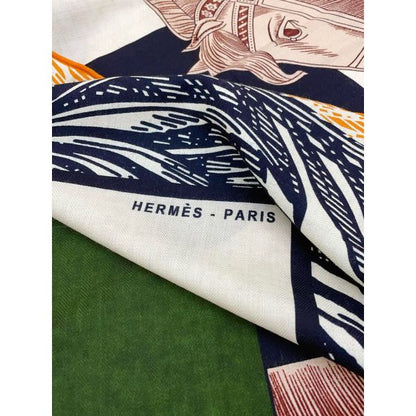 HERM Black/White Cavalier en Formes Shawl 140