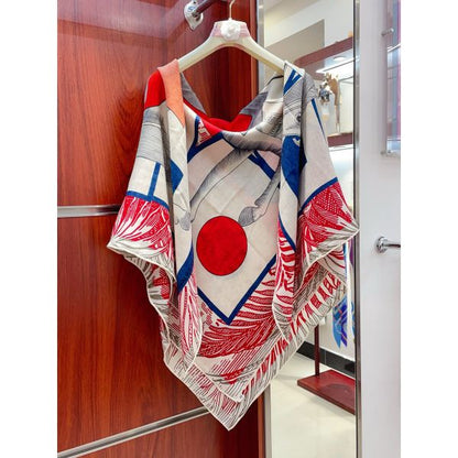 HERM Grenadine Cavalier en Formes Shawl 140