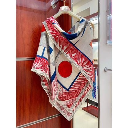 HERM Grenadine Cavalier en Formes Shawl 140