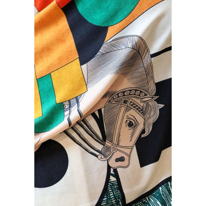 HERM Green Cavalier en Formes Shawl 140