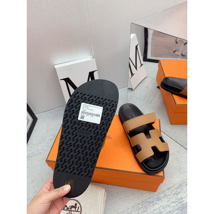 HERM Women's Chypre Sandals In Brown Calfskin