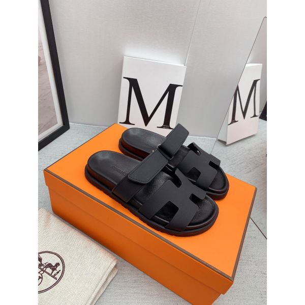 HERM Women's Chypre Sandals In Black Calfskin