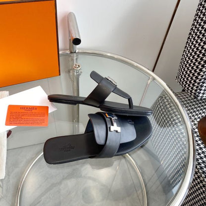 HERM Galerie Sandals In Black Calfskin