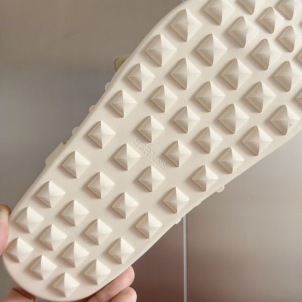 HERM Inboard Sandals in White Leather and Ribbon