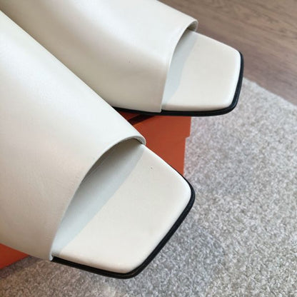 HERM Women's Idole Sandals in White Leather