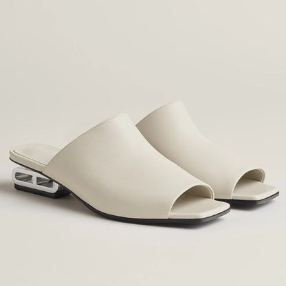 HERM Women's Idole Sandals in White Leather