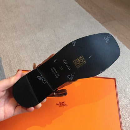 HERM Women's Ines Sandals in Brown Leather