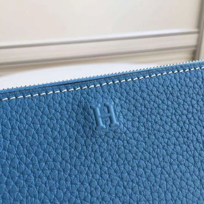 HERM Blue Jean Azap Zipped Wallet