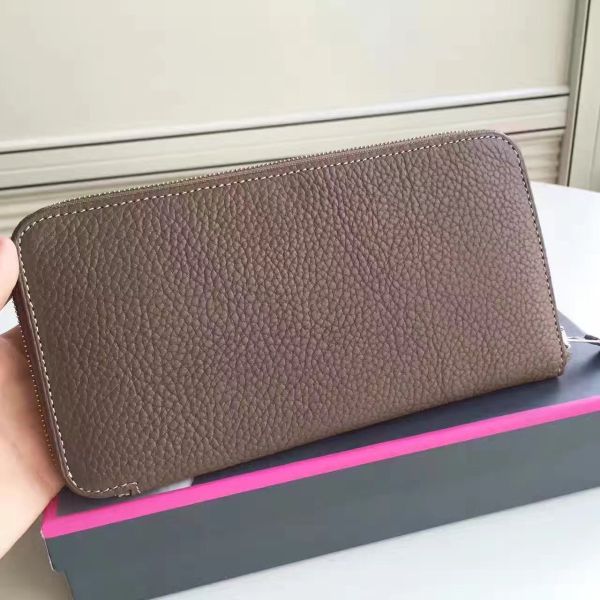 HERM Etoupe Clemence Azap Zipped Wallet