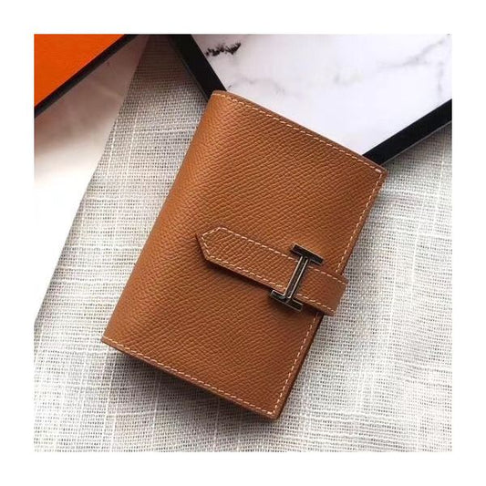 HERM Bearn Mini Wallet In Gold Epsom Leather