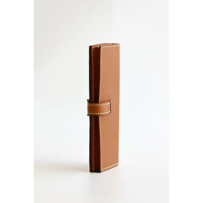 HERM Bearn Long Handmade Wallet in Gold Epsom Calfskin