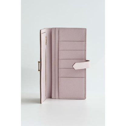 HERM Bearn Long Handmade Wallet in Mauve Pale Epsom Calfskin