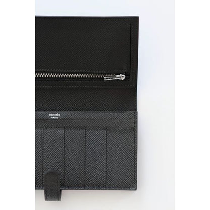 HERM Bearn Long Handmade Wallet in All Black